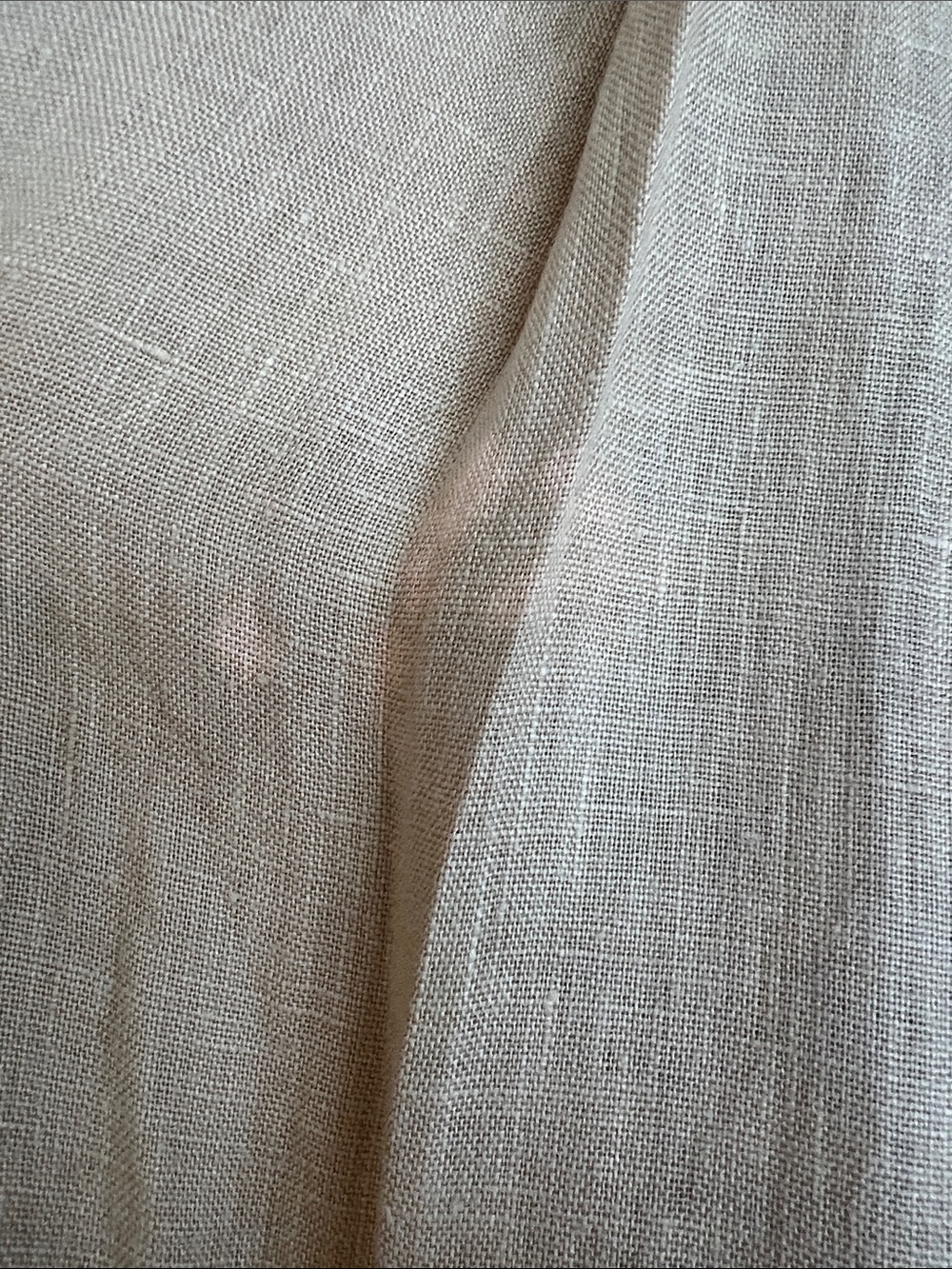 Black Crane Linen Jumpsuit in Pale Yellow - Picture 3 of 6